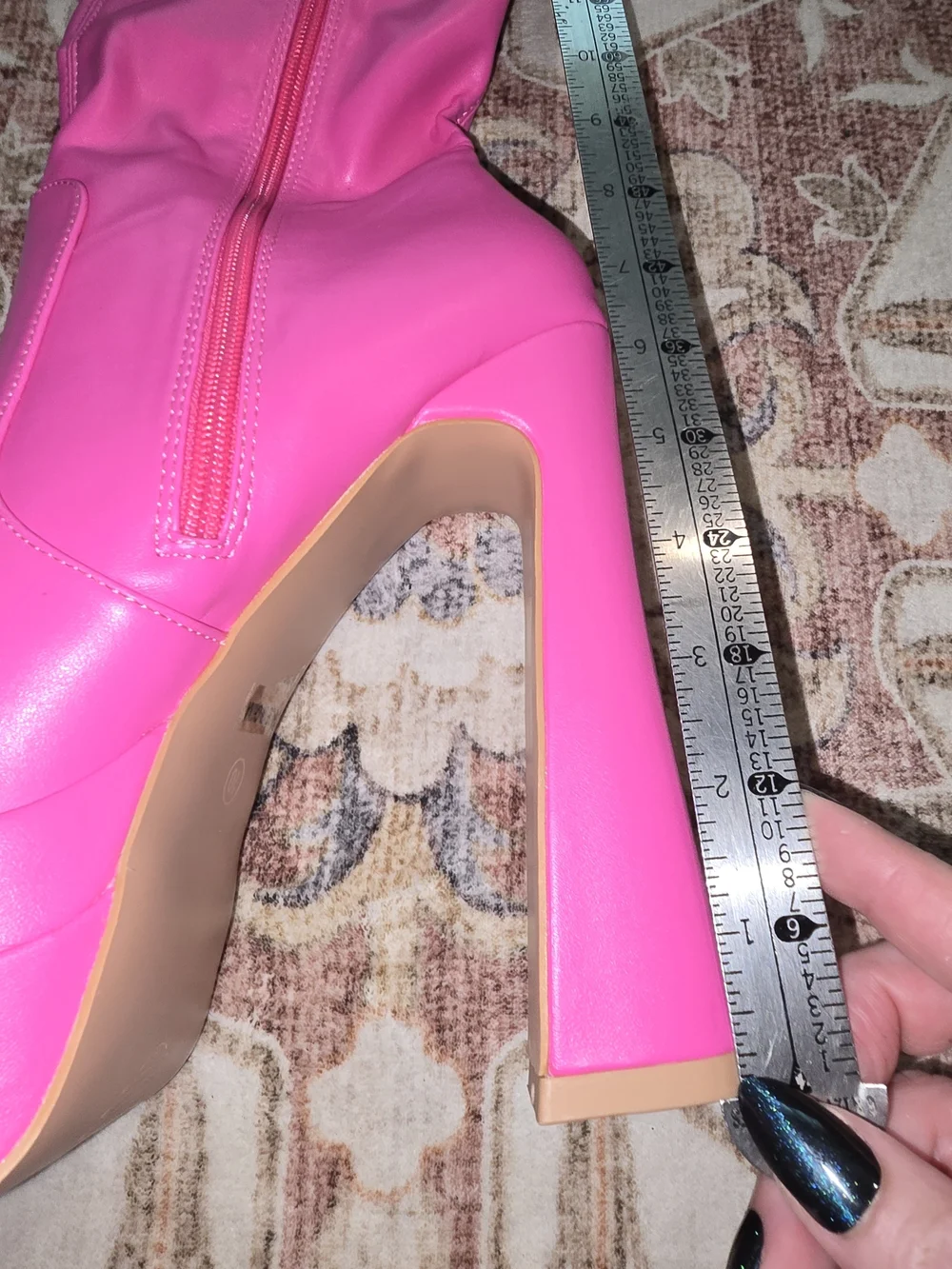 Women’s Hot Pink Platform Thigh-High Boots